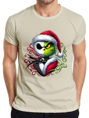 Immagine prodotto di Maglietta da uomo Nightmare before Christmas Grinch Skeleton - Christmas Xmas, Nature, L