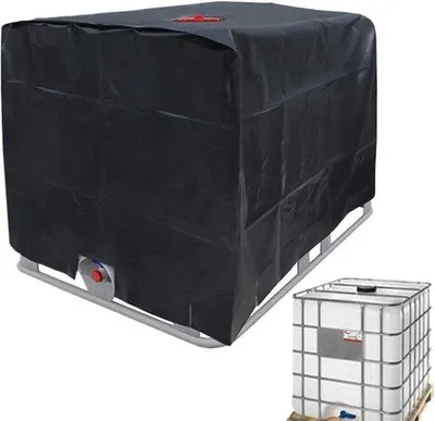 Produktbild von Famanu Schutzhülle für Regenwassertanks - Robustes Oxford-Gewebe - 1000L - Schwarz