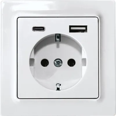 Image de ELTAKO Steckdose 1f rws glz USB UP m.BS IP20