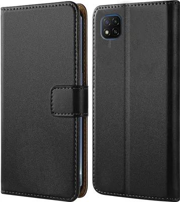 Produktbild von Handy Tasche für Xiaomi Redmi 9C / 9C NFC Schutzhülle Bookstyle Etui Klapphülle Wallet Flip Cover Case Schwarz