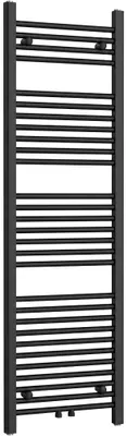 Productafbeelding van Badkamerradiator Benito - centrale aansluiting 50mm/zijdelingse aansluiting - 583 W - mat zwart - 1500x450 mm
