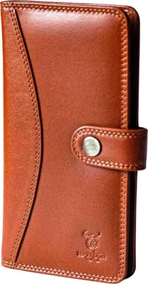 Produktbild von MATADOR Echt Leder Geldbörse mit Handyfach bis 6.2 Zoll Braun