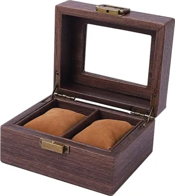 Obrázek produktu pro Elegantní prosklená kazeta na 2 ks hodinek.