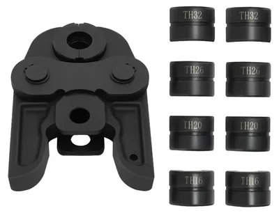 Produktbild von Pressbacken-Set - TH16-20-26-32 mm Für Presszange - Gehärteter Stahl - Öffnung 4,1–4,9 cm - Für PEX- Und Alu-Verbundrohre