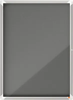 Produktbild von Schaukasten Premium Plus Filz, mit Klapptür, 9xA4, grau
