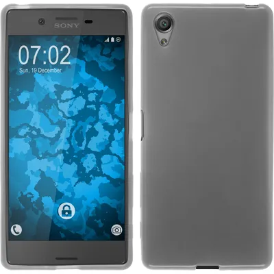 Produktbild von PhoneNatic Case kompatibel mit Sony Xperia X - weiß Silikon Hülle transparent + 2 Schutzfolien