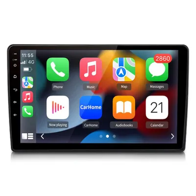 Produktbild von 10'' Andriod 15 Autoradio Carplay Andriod Auto 8Kern 4GB+4GB Für Skoda Fabia 2 2008-2013 GPS Navi WIFI Bluetooth FM RDS SWC DSP 2Din USB Mirror Link