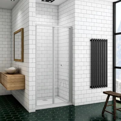 Produktbild von 80x185cm Duschabtrennung Falttür Nischentür Duschtür Duschwand Duschkabine aus 5mm ESG Sicherheitsglas