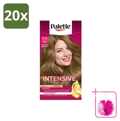 Image de 20 x Coloration pour cheveux Poly Palette, nuance blond foncé 500, 115 ml, pack économique, 20 pièces