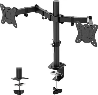 Productafbeelding van Famanu monitorarm voor schermen van 13 tot 27 inch - in hoogte verstelbaar, VESA-compatibel, tot 80 cm
