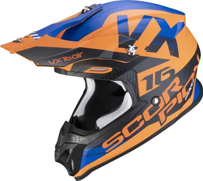 Produktbild von Scorpion Exo VX-16 Air X-Turn Matt Orange-Blau S