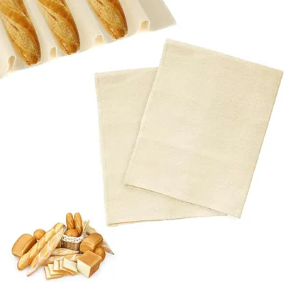 Imagen del producto de Juego de 2 paños de cocina, 75 x 45 cm, de lino