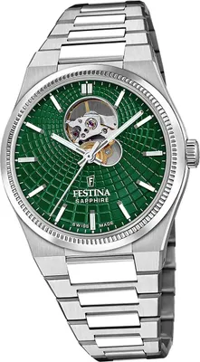 Produktbild von Festina Herrenuhr Swiss Made Armbanduhr Edelstahl silber D2UF20053/3