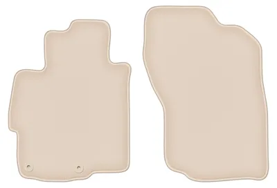 Image de Tapis de sol avant velours PREMIUM beige compatibles avec Mitsubishi Lancer VIII CY (2007-2016, berline, sportback) – avec fixations – sur‑mesure