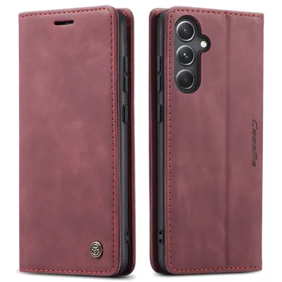 Produktbild von Hülle für Samsung Galaxy S24 FE 5G Klapphülle Fliphülle Tasche Case Weinrot