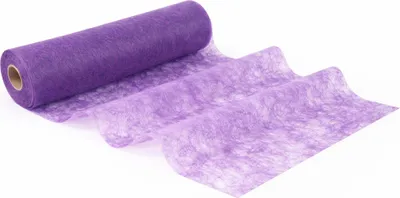 Produktbild von 25m Vlies Stoff Rolle 70cm breit – Edler Tischläufer & Dekostoff für Hochzeit – Hochwertiges Tischvlies am Stück lila