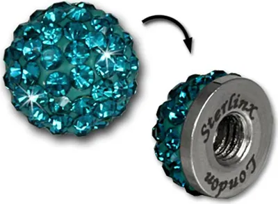 Image de Boule à facettes turquoise pour le bracelet Shamballa de Sterlinx London SHB00T