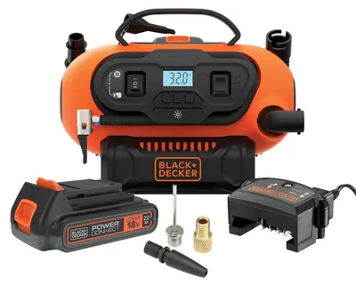 Produktbild von 18-V-Luftkompressor mit Kabel oder Akku – 11 BAR/160 PSI (Batterie nicht im Lieferumfang enthalten)