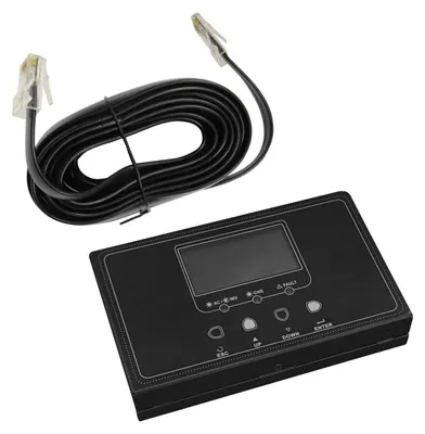 Produktbild von Alcapower LCD-Fernbedienung für Solar-Wechselrichter 800051/800052, inkl. 10m Kabel und integrierter App-Überwachung.