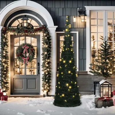Immagine prodotto di vidaXL Albero di Natale artificiale pop-up con illuminazione Verde 150 cm