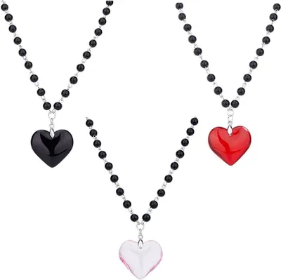 Immagine prodotto di Set di 3 collane choker a forma di cuore in stile Y2K per donne