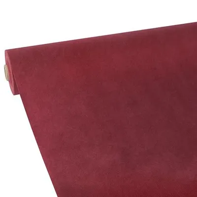 Produktbild von Papstar Tischdecke, stoffähnlich, Vlies "soft selection" 25 m x 1,18 m bordeaux, 4 x 1 Rolle
