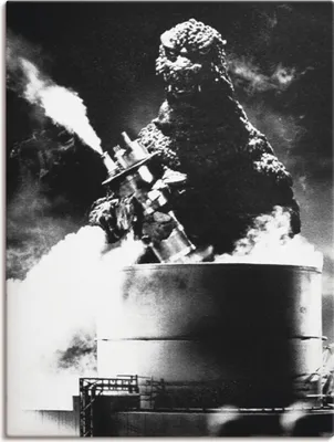 Produktbild von ARTland Leinwandbild Godzilla III Größe: 60x80 cm