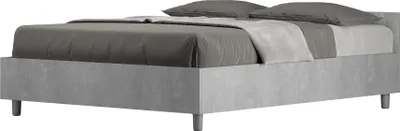 Produktbild von ITYHOME - Bett ohne Lattenrost 140x190 Zement Nuamo