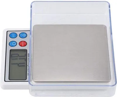 Immagine prodotto di Bilancia digitale compatta - Bilancia da cucina da 2 kg/0,01 g - portatile e precisa.