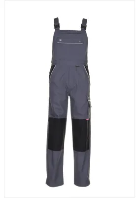 Produktbild von Planam Canvas 320 Latzhose grau/schwarz Gr. 60, 2133060