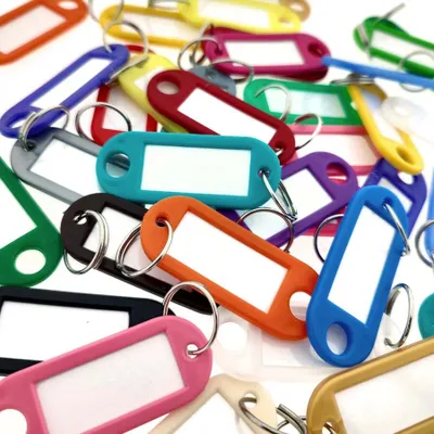 Image de Tags de clé de combicraft Mélange de couleur 55 x 22 mm - 200 pièces