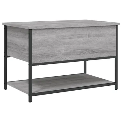 Image de vidaXL Banc avec espace de rangement Gris Sonoma 70x42,5x47 cm Bois composite