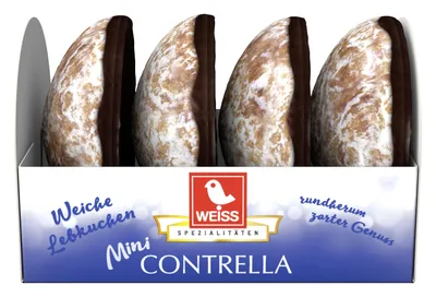 Zdjęcie produktu dla Weiss Mini Contrella miękkie pierniki o smaku czekoladowym 50g
