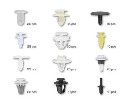 Image de Autoclip : clips, agrafes, éléments de fixation pour véhicules Peugeot Lot de 345 pièces