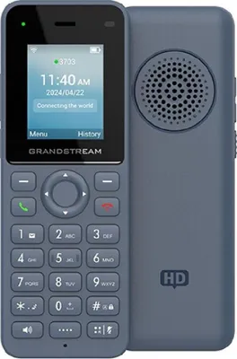 Produktbild von Grandstream Networks WP816, IP-Telefon, Blau, Kabelloses Mobilteil, 2 Zeilen, 2.4/5 GHz, TFT