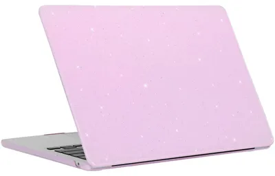 Produktbild von Mobigear Sparkling Cream Schutzhülle für MacBook Air 13 Zoll (2022-2026), Hartschale, MacBook Case - Lila - Modell A2681 / A3113 / A3240 / A3449