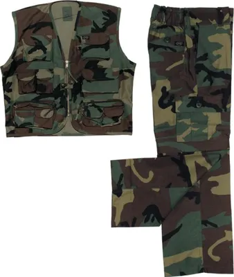Produktbild von MFH Kinder-Anzug, Weste und Hose, Hosenbeine abnehmbar, woodland