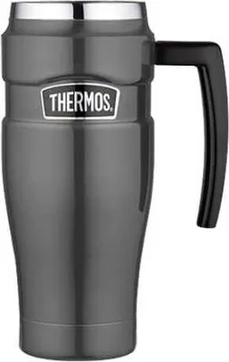 Immagine prodotto di Style Tazza termica impermeabile con manico - grigio metallizzato 470 ml