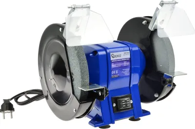 Immagine prodotto di Mola smerigliatrice da banco professionale ø200mm, smerigliatrice da banco doppia, 350W 200 x 20 x 16mm Geko