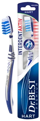 Produktbild von Dr.BEST Interdent Aktiv Zahnbürste Hart 1 Stk gründliche Zahnzwischenraum