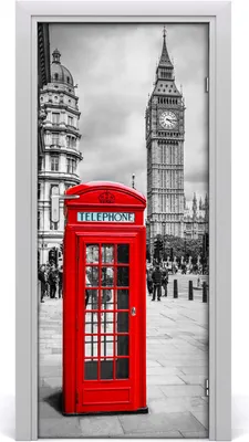 Produktbild von Tulup Türaufkleber 85x205 cm Dekorative Aufkleber Selbstklebend Wasserdichte Tapete Abnehmbar Schlafzimmer Wohnzimmer Wohnkultur - London