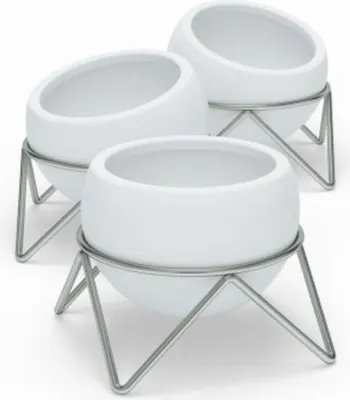 Image de UMBRA pots POTSY - blanc, argent