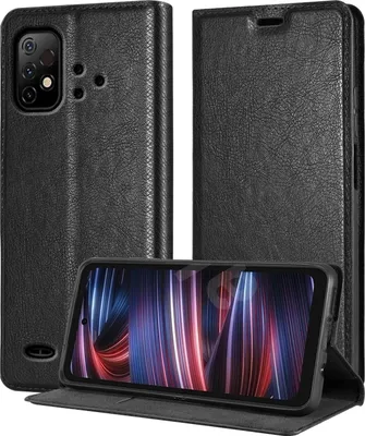 Immagine prodotto di Cadorabo Custodia per Umidigi Bison GT2 4G / 5G / GT2 PRO in NERO NOTTE Cover protettiva con chiusura magnetica, funzione stand e slot per schede Flip Case Cover Etui Handy Klapp Hülle Book Tasche