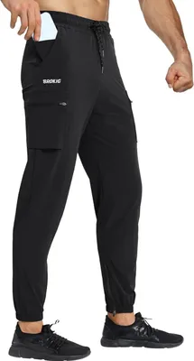 Produktbild von BROKIG Herren Cargo-Jogginghose Sport Trainingshose Elastisch Schwarz M