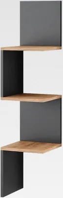 Produktbild von Eckregal Paolo, Bücherregal, Anthrazit, 28 x 116.4 cm