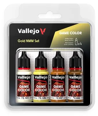 Imagen del producto de Vallejo 72395 - Set de pinturas, color dorado, 4 x 18 ml - Nuevo