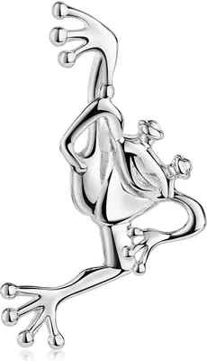 Produktbild von MATERIA by Matthias Wagner Frosch Anhänger Silber 925 rhodiniert Tier Kettenanhänger für Halskette KA-56