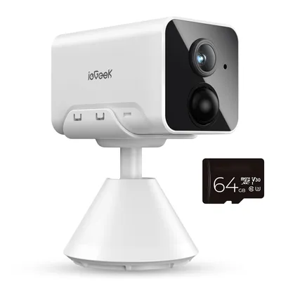 Produktbild von ieGeek Babyphone mit Kamera Wlan 1080P Mini Kamera mit mit HD Nachtsicht, 2-Wege-Audio, Smarte Bewegungs und Geräuscherkennung, 64GB