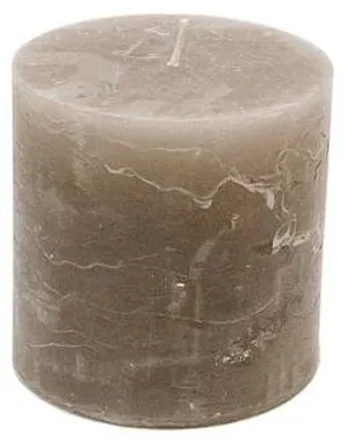 Productafbeelding van Branded kaars, Ø 10 x 10 cm - Steen - ca. 110 uur brandduur.