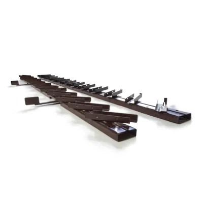 Immagine prodotto di Sistema di ferramenta per la protezione solare del giardino Prestige Ostaszewska per 11 lamelle | 100 cm | Marrone | Set per tende e tapparelle | Acciaio zincato